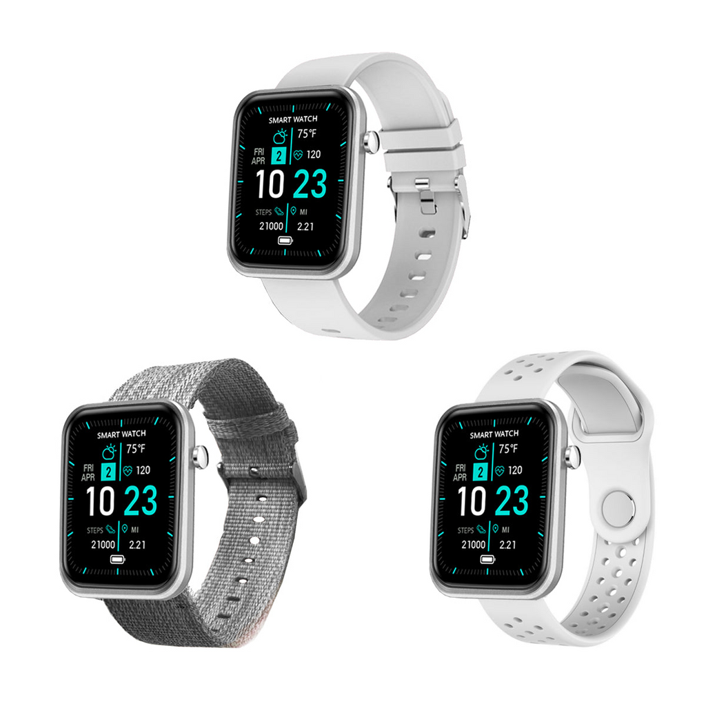 Advanced Smartwatch With Three Bands And Wellness + Activity Tracker - Shop X Ology