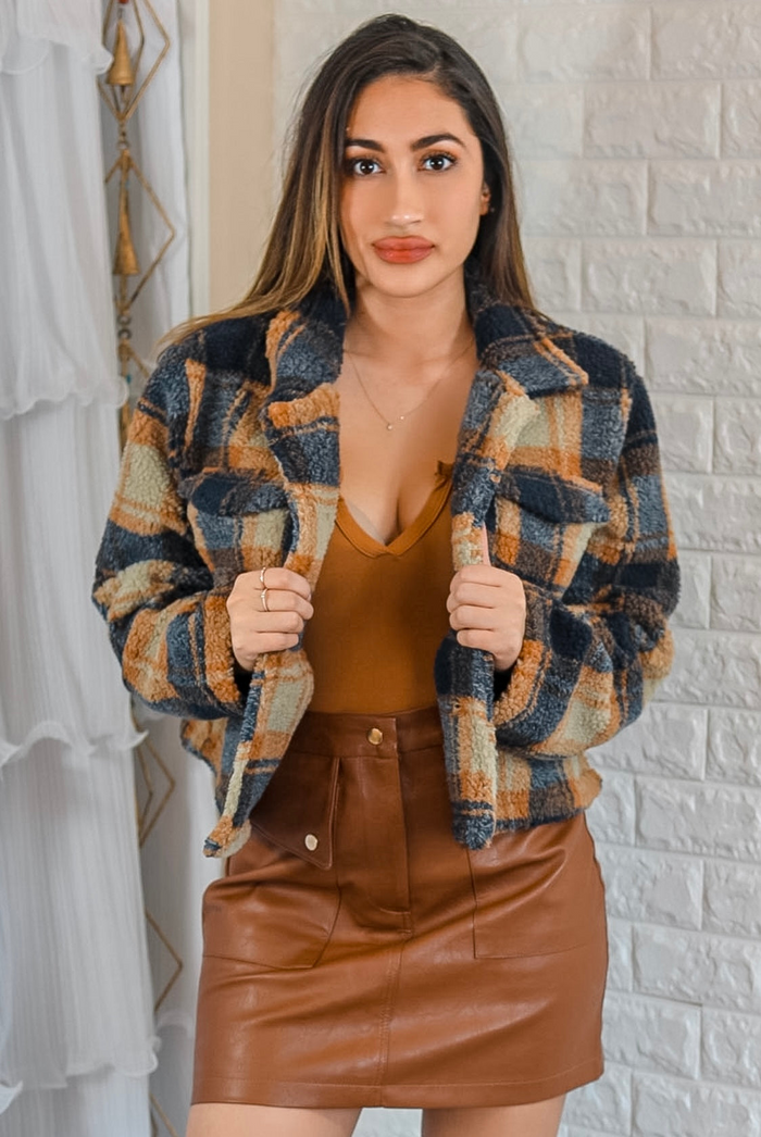 Plaid too Much Cropped Jacket - Shop X Ology