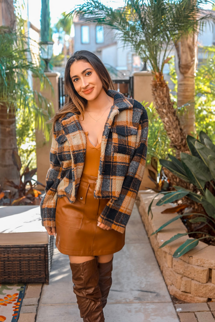 Plaid too Much Cropped Jacket - Shop X Ology