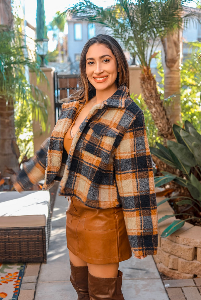 Plaid too Much Cropped Jacket - Shop X Ology