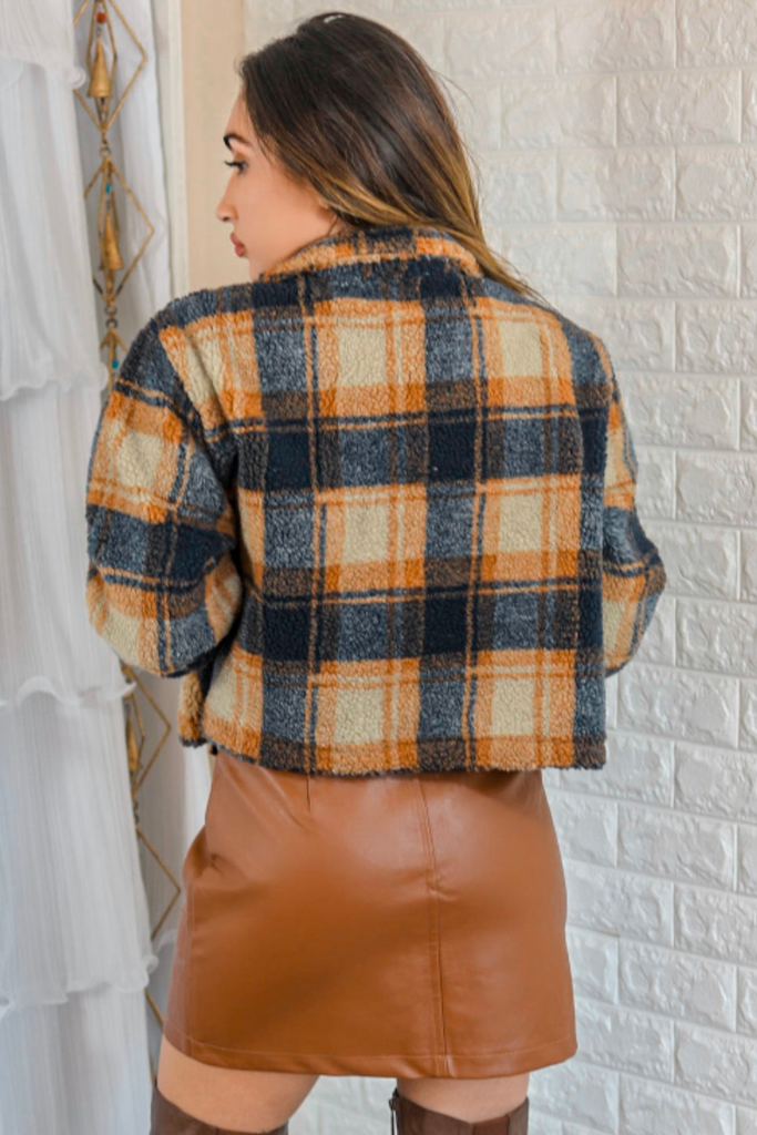 Plaid too Much Cropped Jacket - Shop X Ology