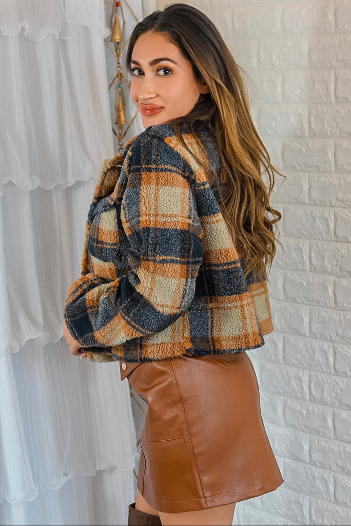 Plaid too Much Cropped Jacket - Shop X Ology