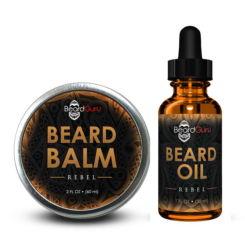 BeardGuru Rebel Beard Balm has the scents of cedar, spices and hints of leather. Smoothes and Softens Hair Helps Shape/Tame Unruly Beard Hair Removes Beard Itch Eliminates Frizziness Gives Your Beard a Non Greasy Finished Look Net Weight: 2 fl.oz. / 60 ml