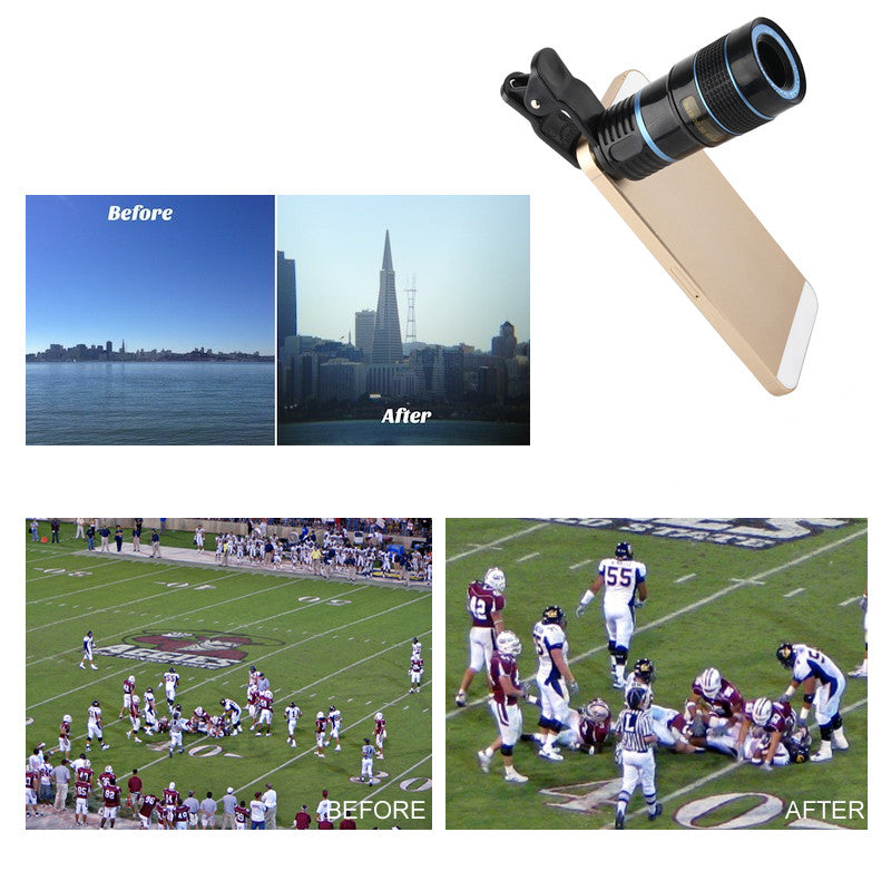 Telephoto PRO Clear Image Lens Zooms 8 times closer - Shop X Ology