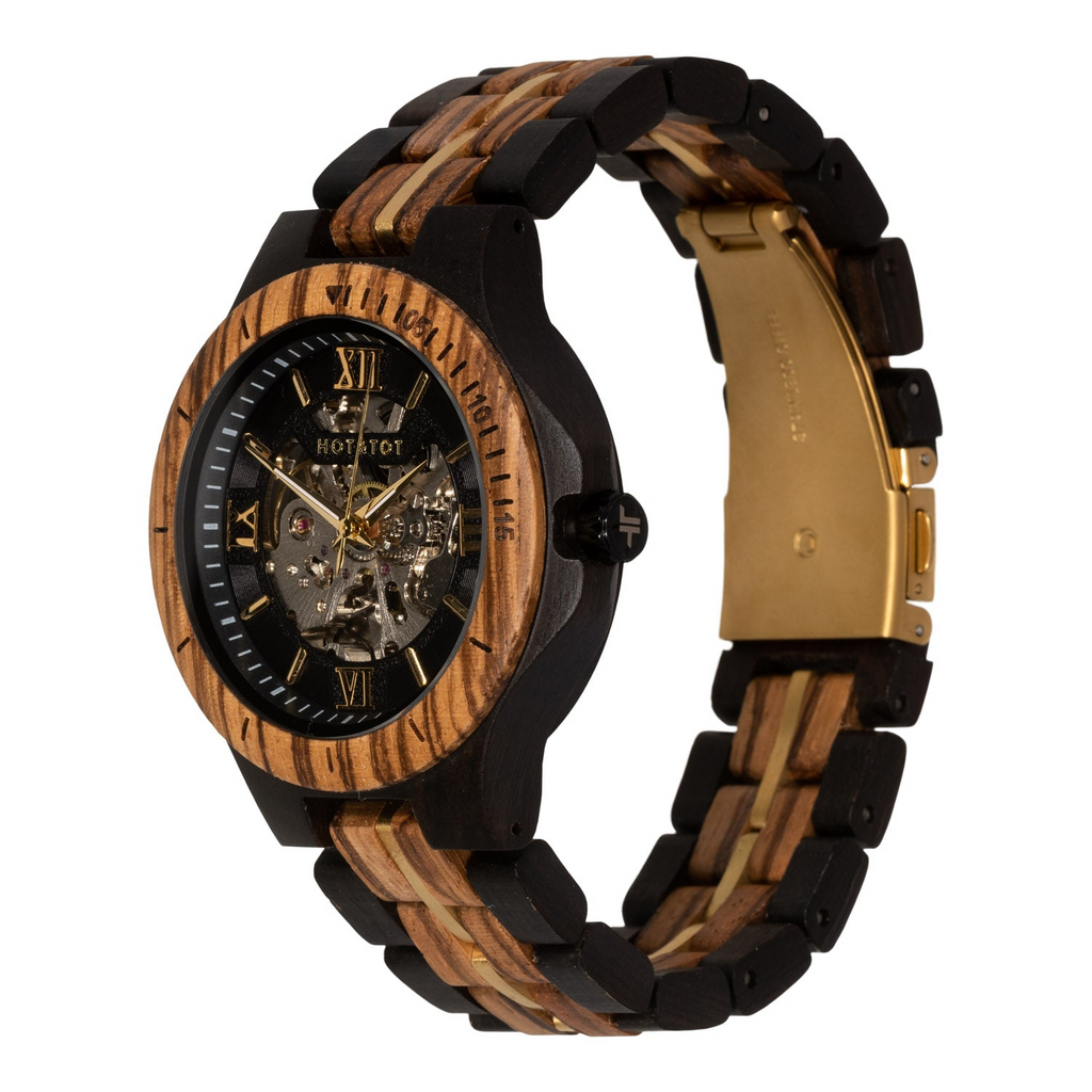 Gold Motus Watch | Sustainable | Wood watch | Vegan | Eco fashion - Shop X Ology