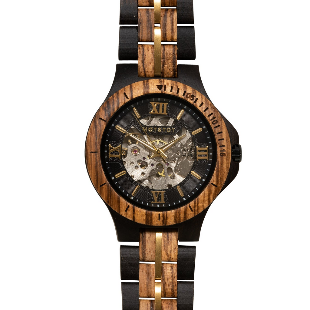 Gold Motus Watch | Sustainable | Wood watch | Vegan | Eco fashion - Shop X Ology