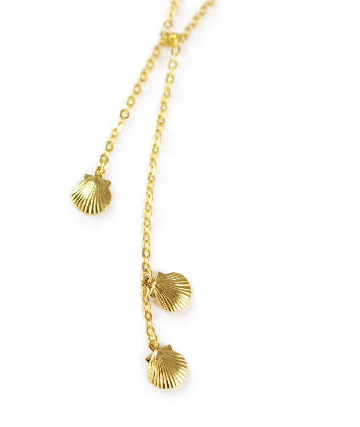 Gold seashell wrap necklace - Shop X Ology