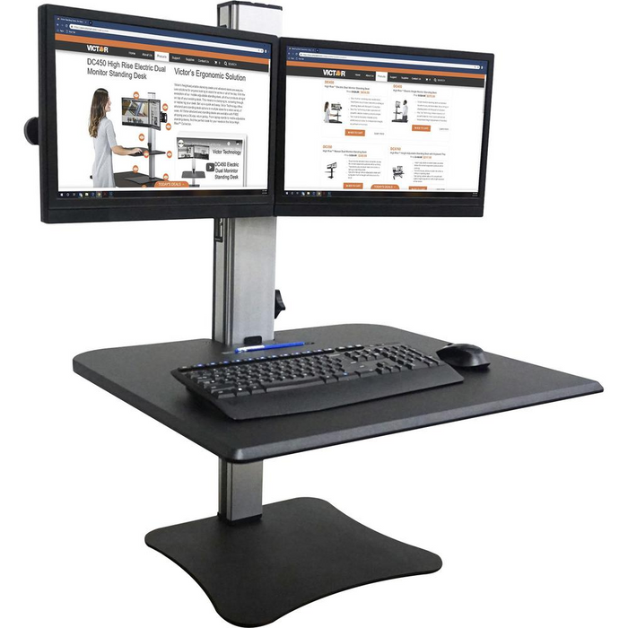 Victor DC350 Dual Monitor Sit-Stand Desk Converter - Shop X Ology