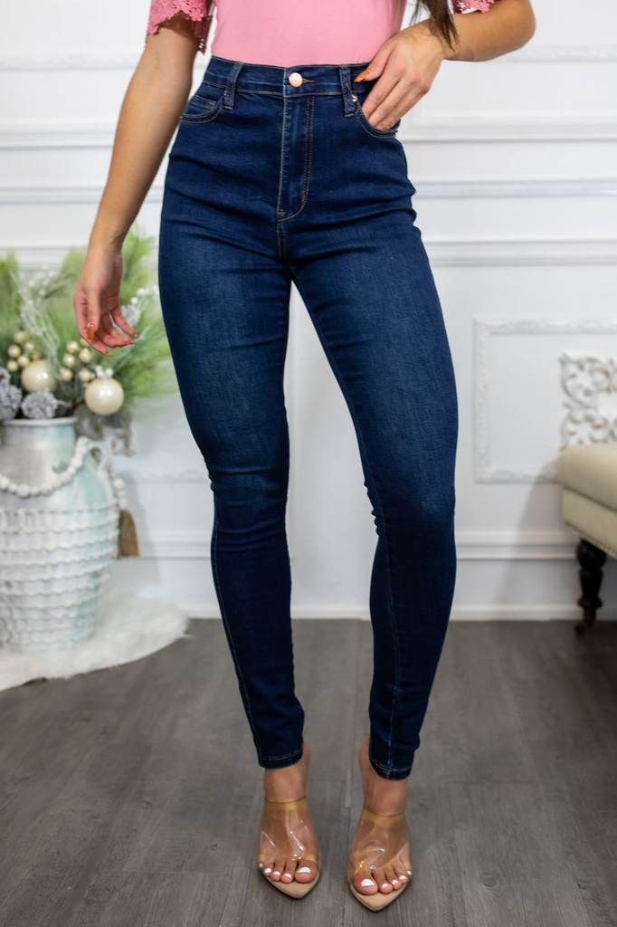 High Waisted Stretch Skinny Jeans - Shop X Ology