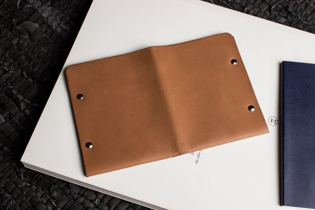 Unstitched Leather Twofold Wallet - Shop X Ology
