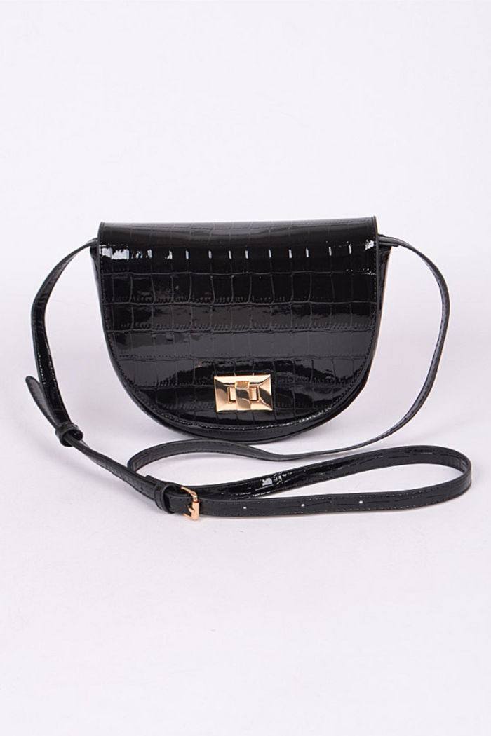 Patent Textured Crossbody Bag - Shop X Ology