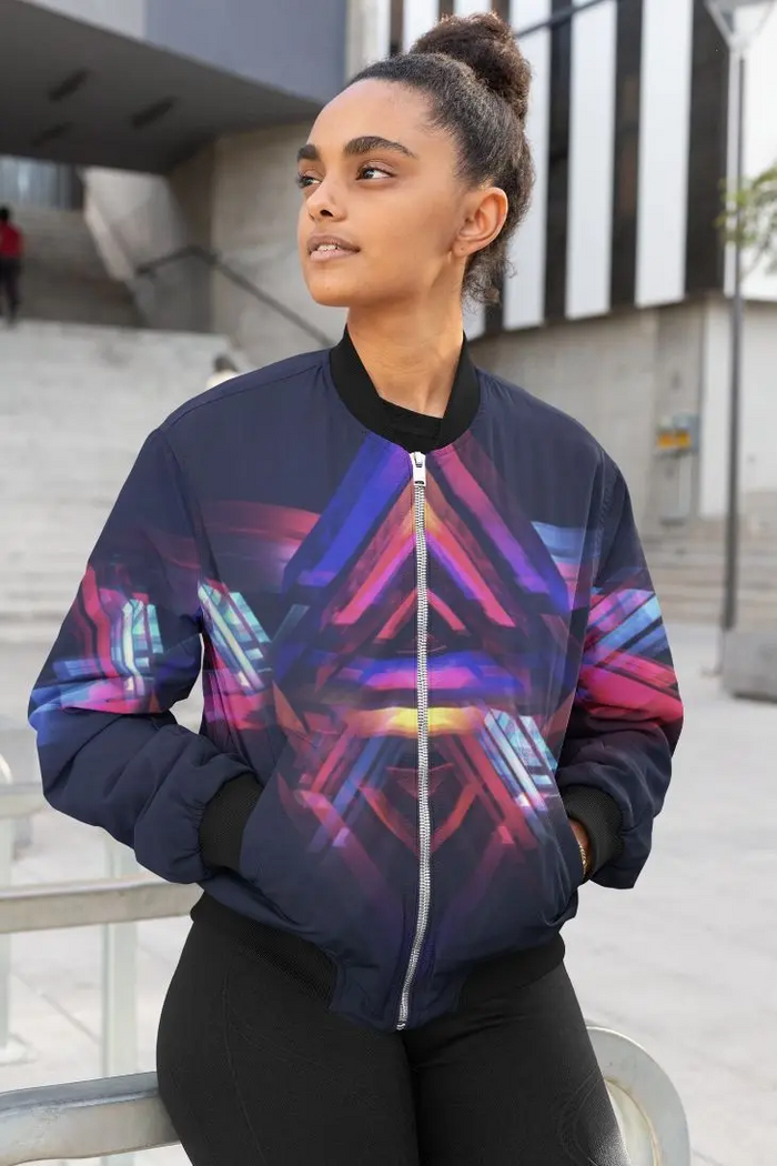 illuminate style Female Bomber Jacket - Shop X Ology