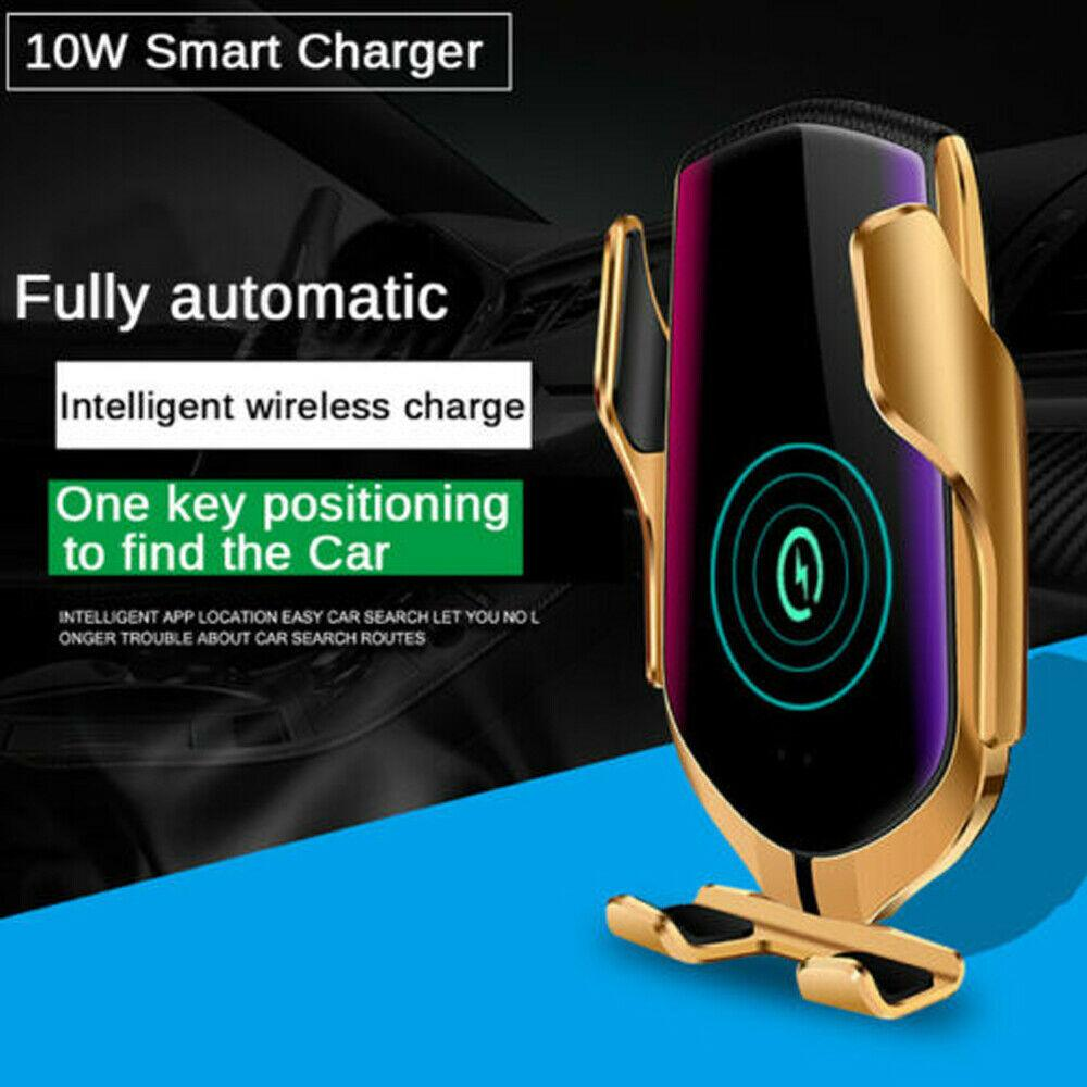 Wireless FAST CHARGER - Automatic Clamping Smart  Phone Holder - Shop X Ology