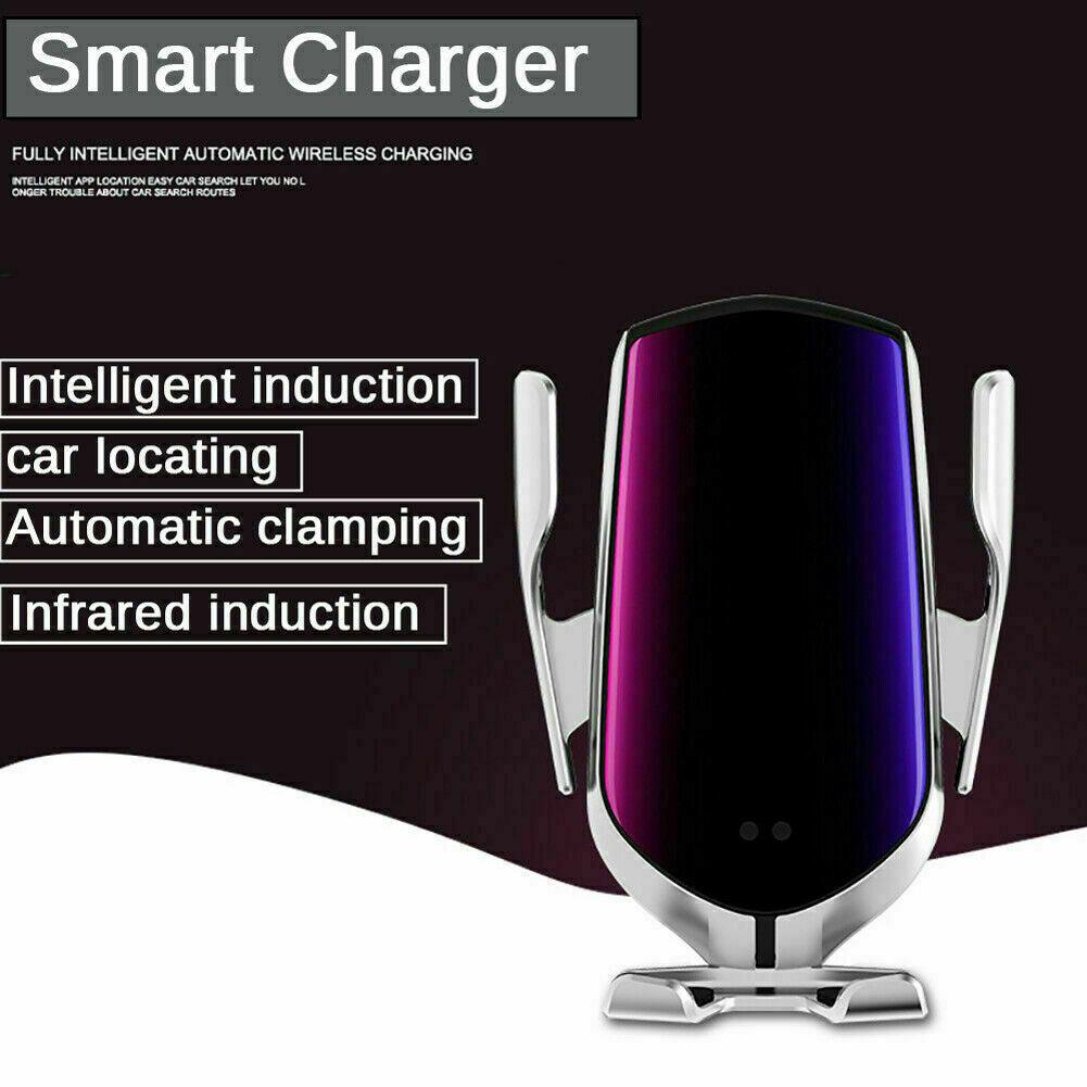 Wireless FAST CHARGER - Automatic Clamping Smart  Phone Holder - Shop X Ology