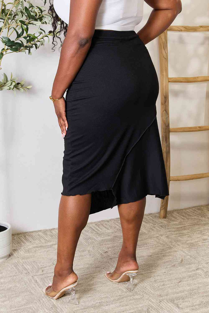 Culture Code Full Size High Waist Midi Skirt - Shop X Ology