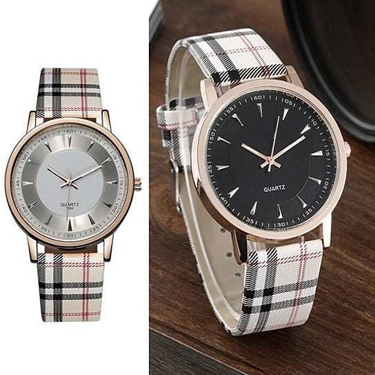 Londonite Watch With Plaid Band Time To Be Playful - Shop X Ology