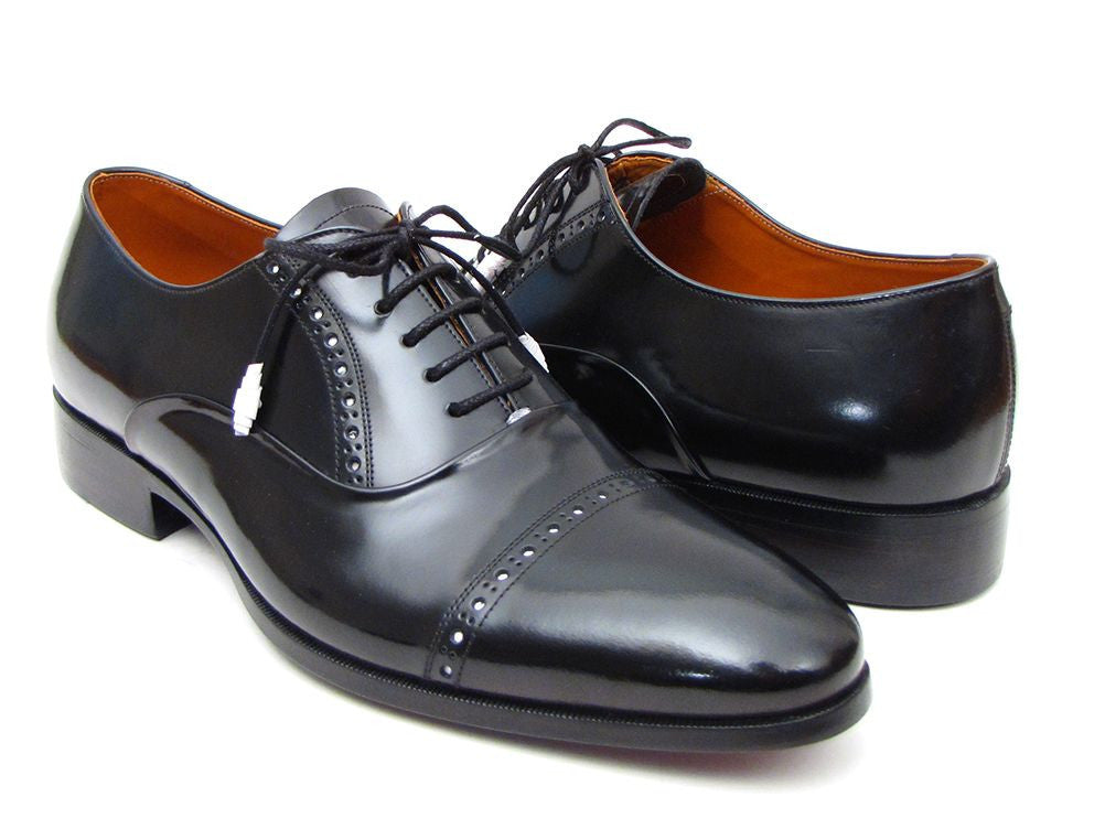 Paul Parkman Men's Captoe Oxfords Black Dress Shoes - Shop X Ology