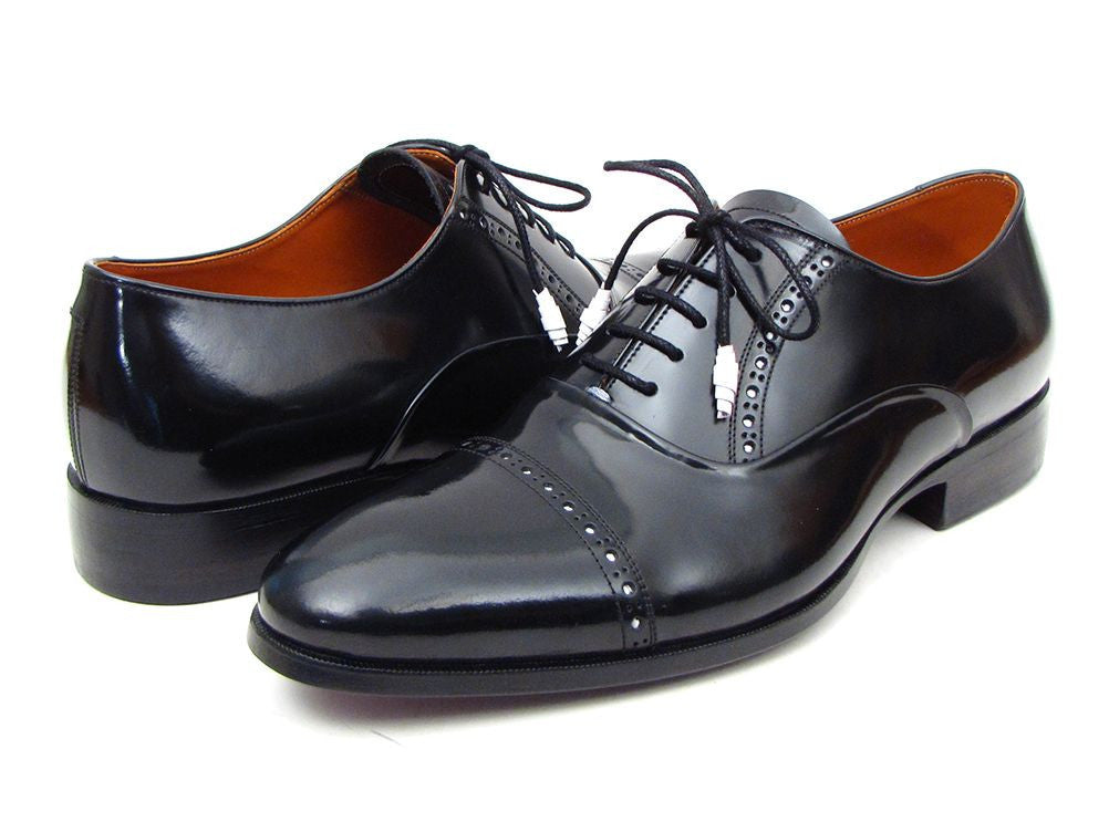 Paul Parkman Men's Captoe Oxfords Black Dress Shoes - Shop X Ology