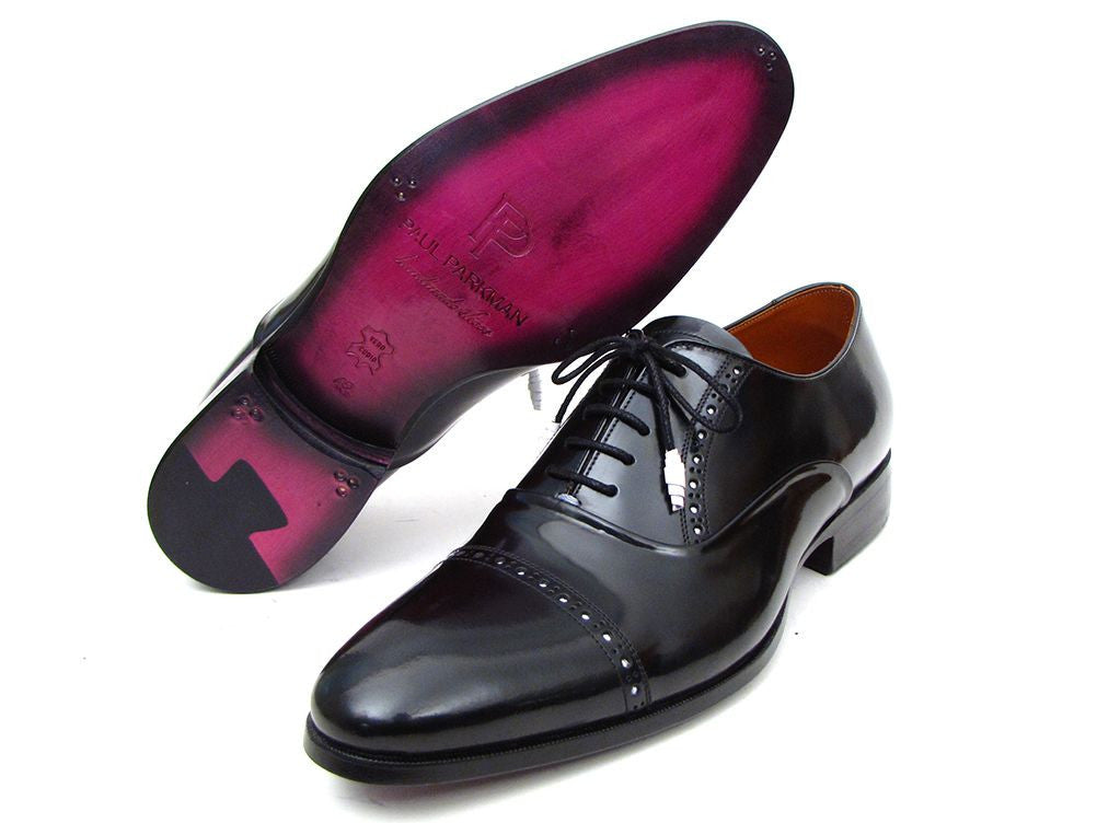 Paul Parkman Men's Captoe Oxfords Black Dress Shoes - Shop X Ology