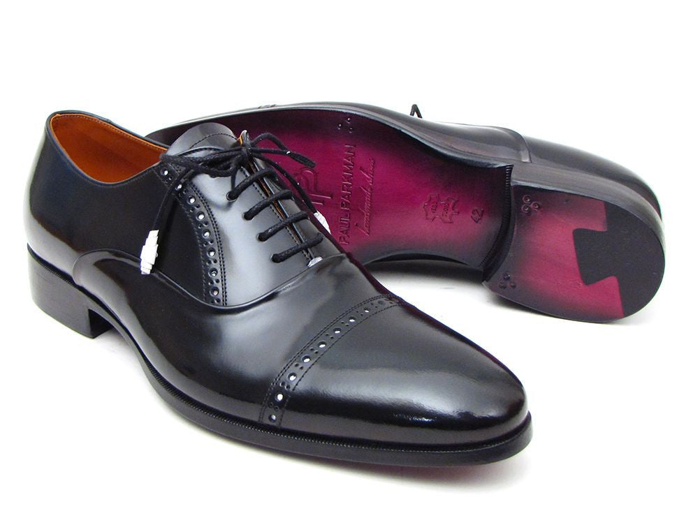 Paul Parkman Men's Captoe Oxfords Black Dress Shoes - Shop X Ology