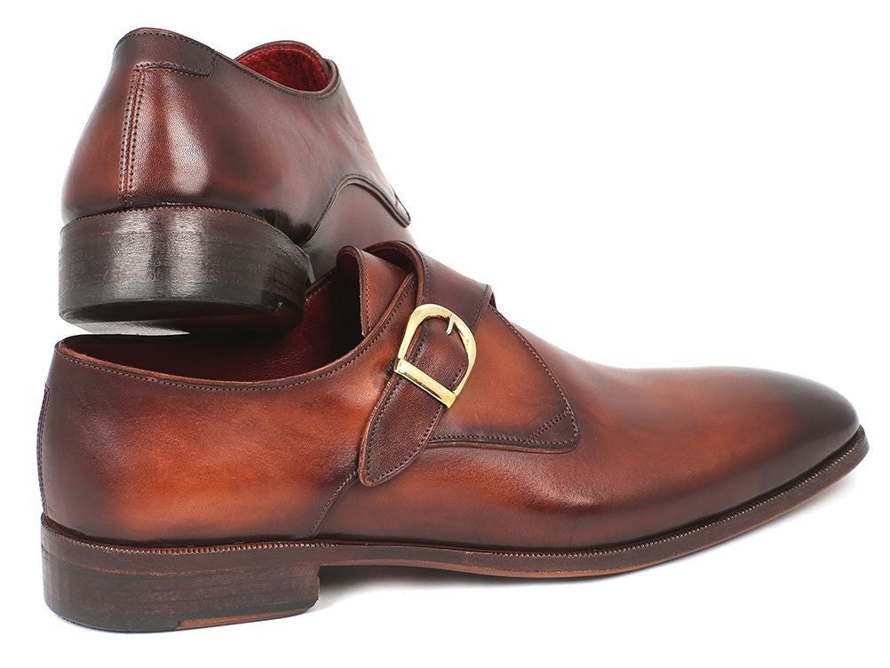 Paul Parkman Monkstrap Dress Shoes Brown & Camel - Shop X Ology