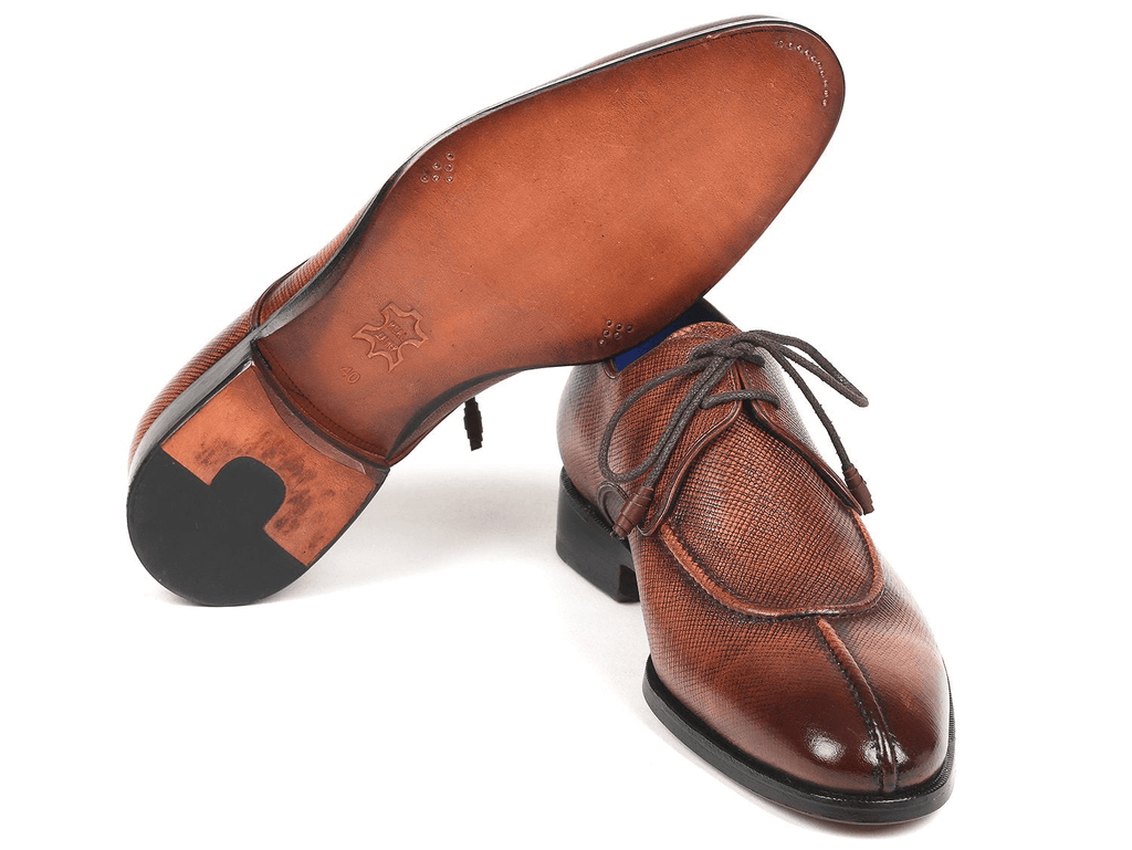 Paul Parkman Split Toe Men's Brown Derby Shoes - Shop X Ology