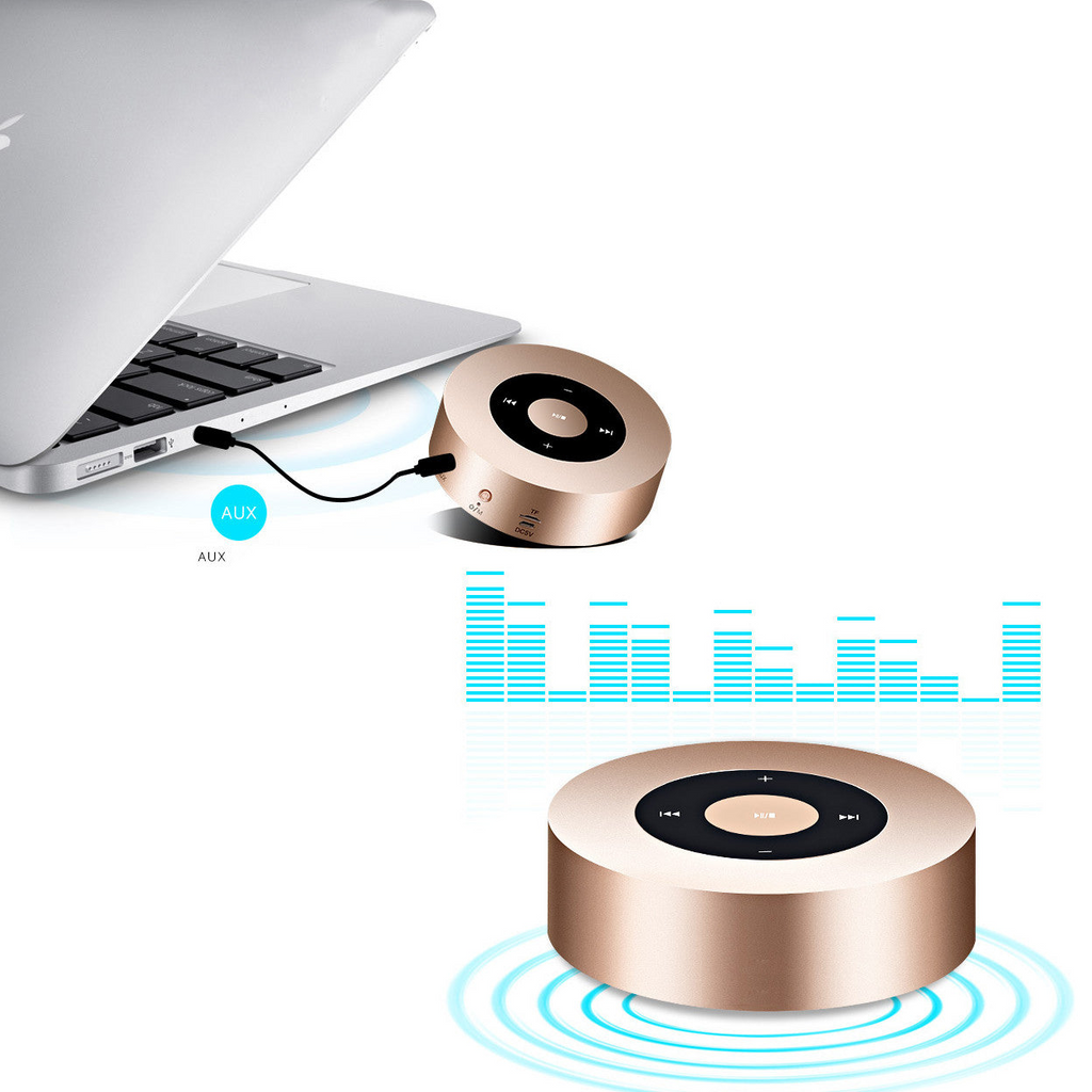 Minimal Metallic Bluetooth Speaker and MP3 Player - Shop X Ology