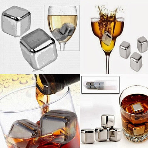 Steel Chillers - The Stainless Steel Food Grade Ice Cubes for Cocktails - Shop X Ology