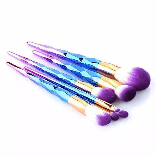 Unicorn Exotic Beauty Enhancer Cosmetic Brush Set Of 7 - Shop X Ology