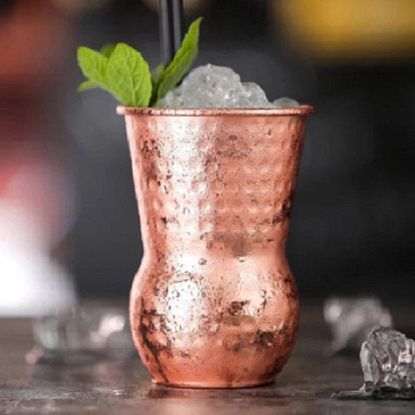 Urban Bar Tumblers In Hand Hammered Copper - Shop X Ology