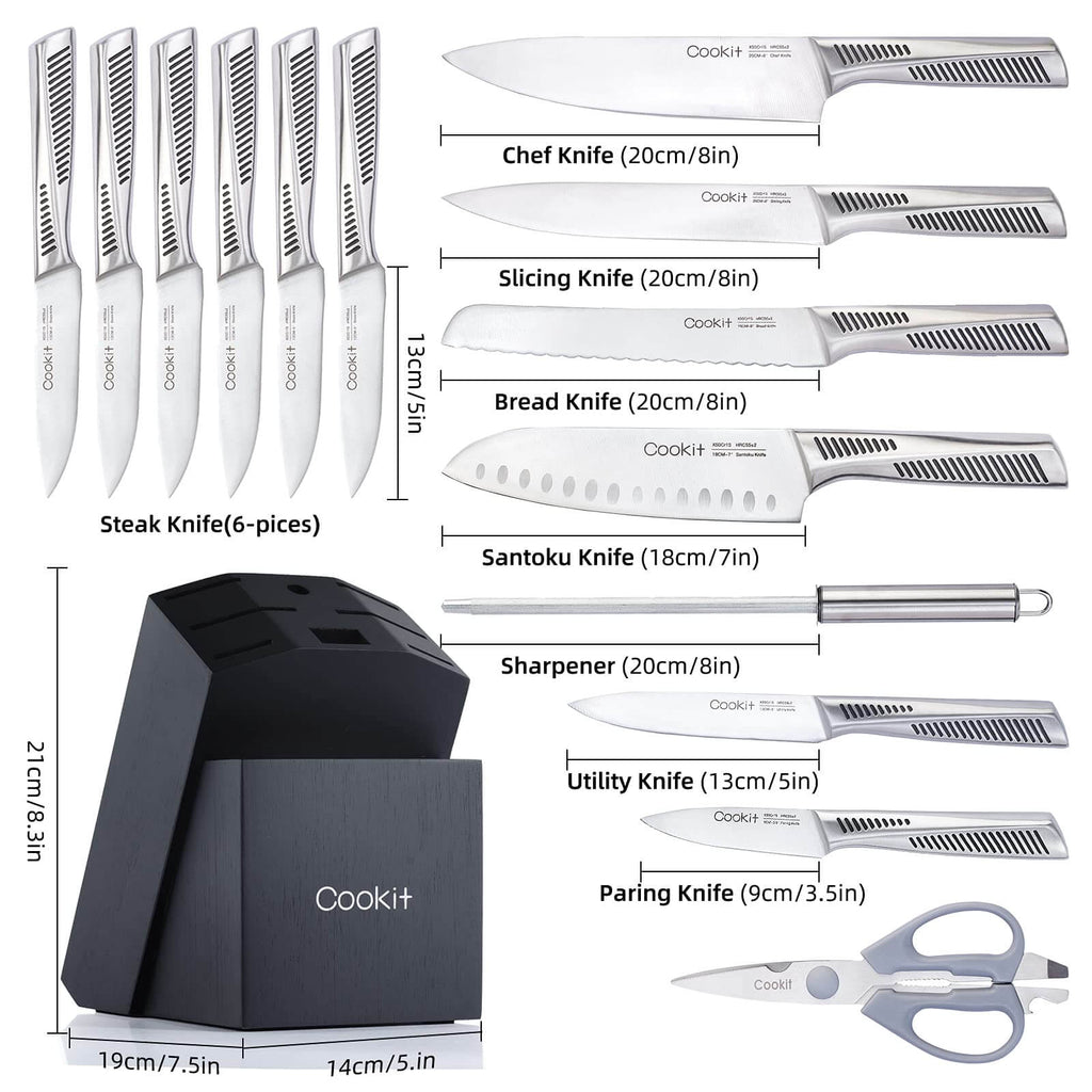 15 Piece Knife Sets with Block