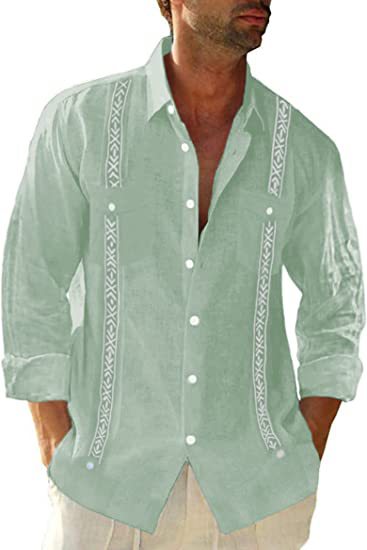 Men's Linen Shirt Abela Cuban Shirt - Shop X Ology