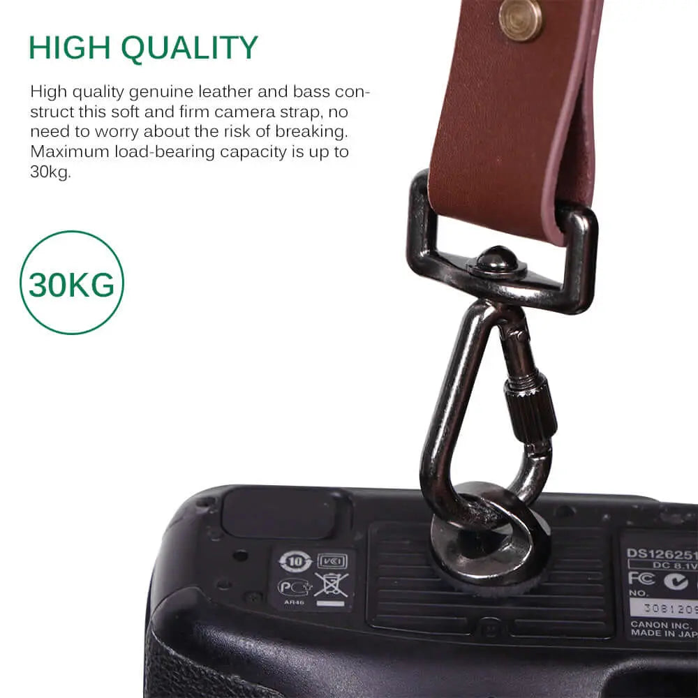 Genuine Leather Camera Shoulder Strap Adjustable | Cases & Covers