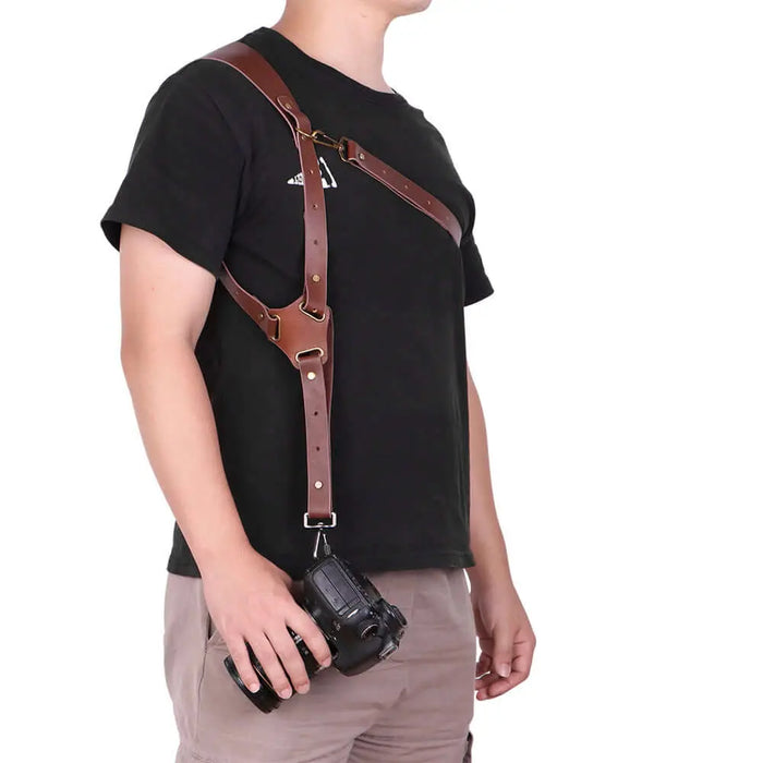 Genuine Leather Camera Shoulder Strap Adjustable | Cases & Covers