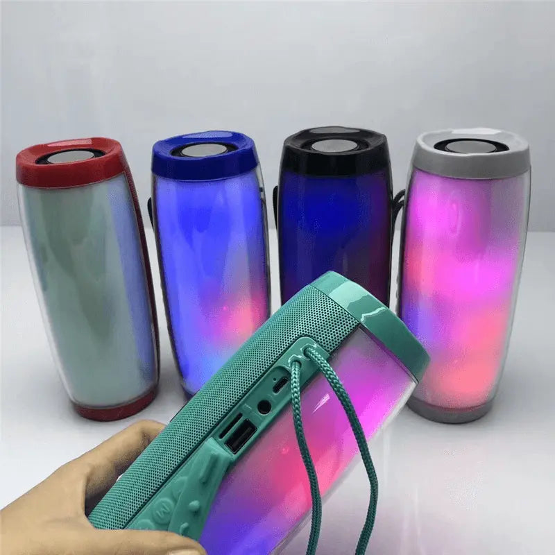 Wireless Portable Bluetooth Stereo Speaker with LED Light | Audio & Video