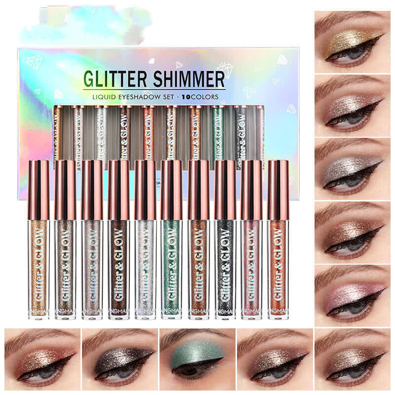 Diamond Shine Liquid Eye Shadow 10 Sets |