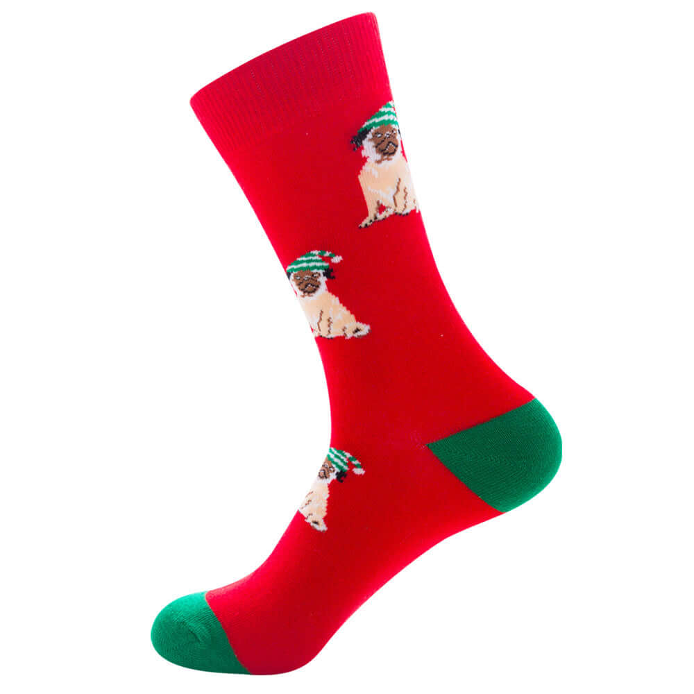 Men's Socks Santa Claus Moose Men's Mid-tube Socks Tide Cotton Socks - Shop X Ology