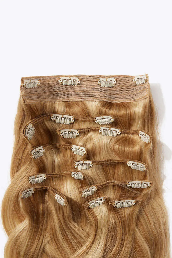 18''140g #10 Natural Straight Clip-in Hair Extensions Human Hair | Hair