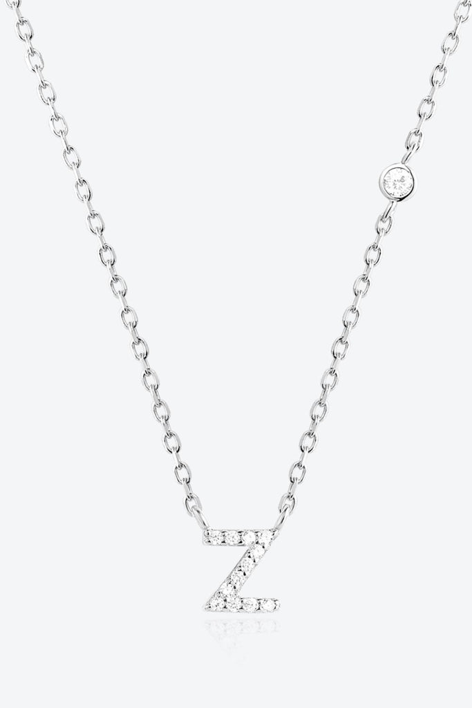 V To Z Zircon 925 Sterling Silver Necklace | Jewelry