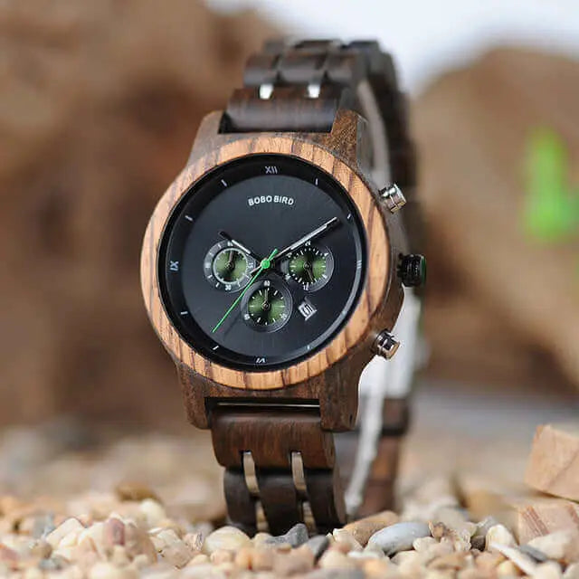 Wooden Style Multi-Function Watch | Watches