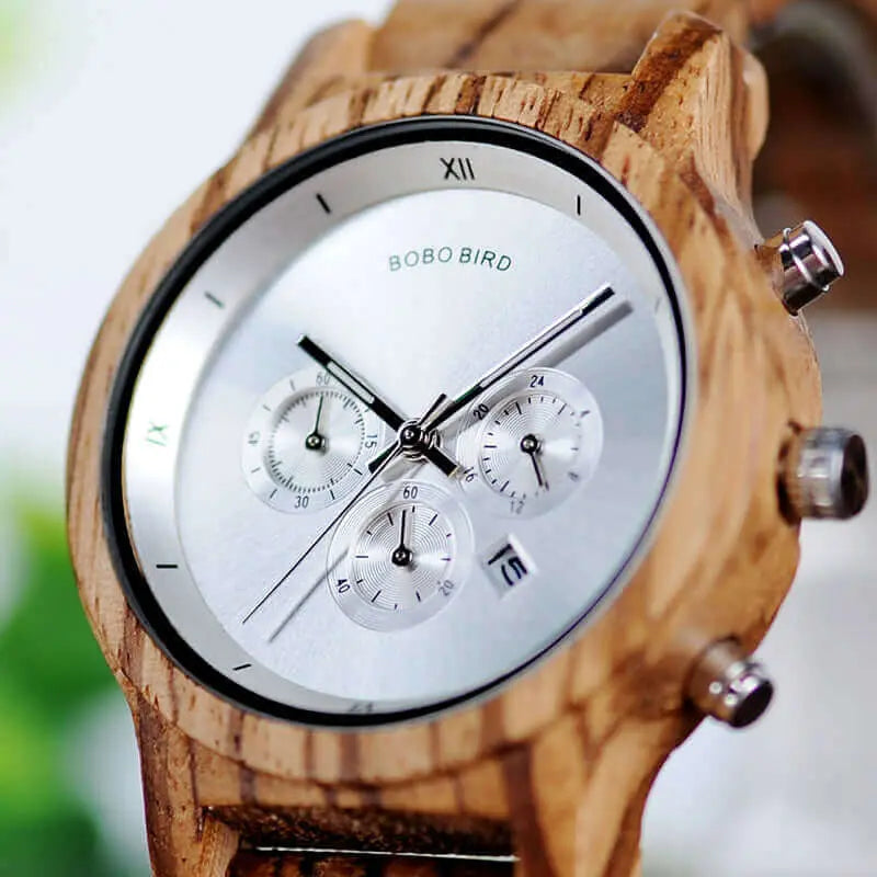 Wooden Style Multi-Function Watch | Watches