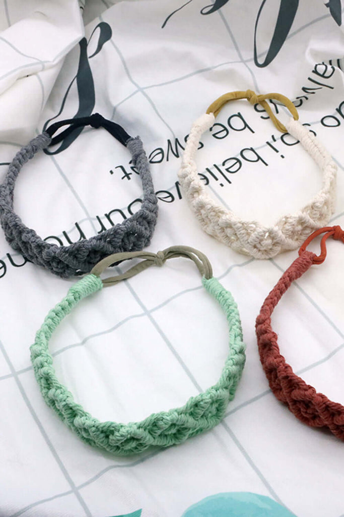 Assorted 2-Pack Macrame Flexible Headband | Hair