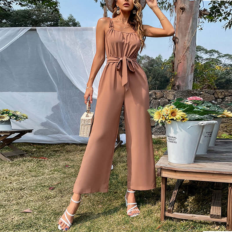 Sexy Cutout Wide-Leg Jumpsuit | Evening Dress