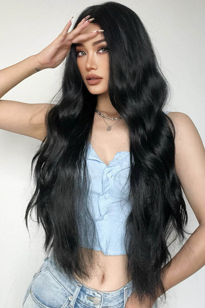 Full Machine Long Wave Synthetic Wigs 28'' | Hair