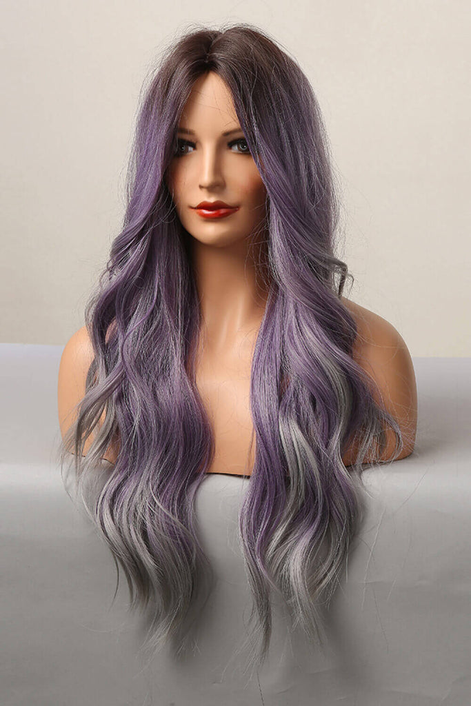 Elegant Wave Full Machine Synthetic Wigs in Purple 26'' | Hair