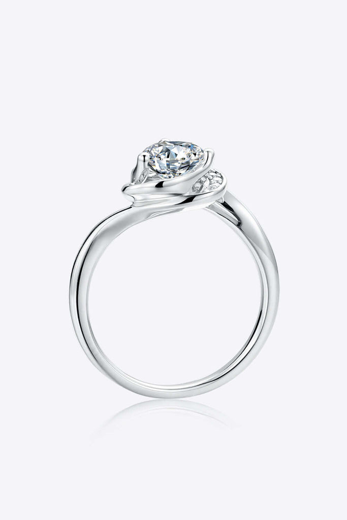 1 Carat Moissanite 925 Sterling Silver Heart Ring | Jewelry
