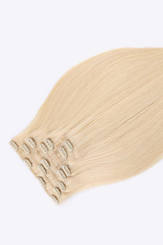 20" 120g Clip-in Hair Extensions Indian Human Hair in Blonde | Hair