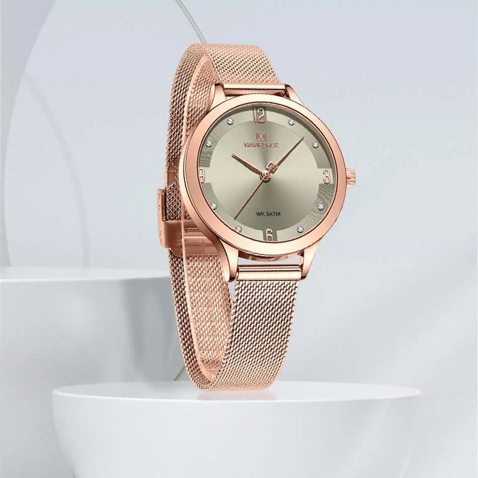 Women's Mesh Waterproof Quartz Watch | Watches