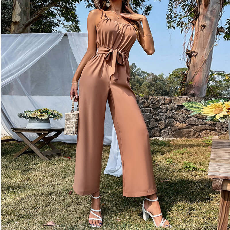 Sexy Cutout Wide-Leg Jumpsuit | Evening Dress