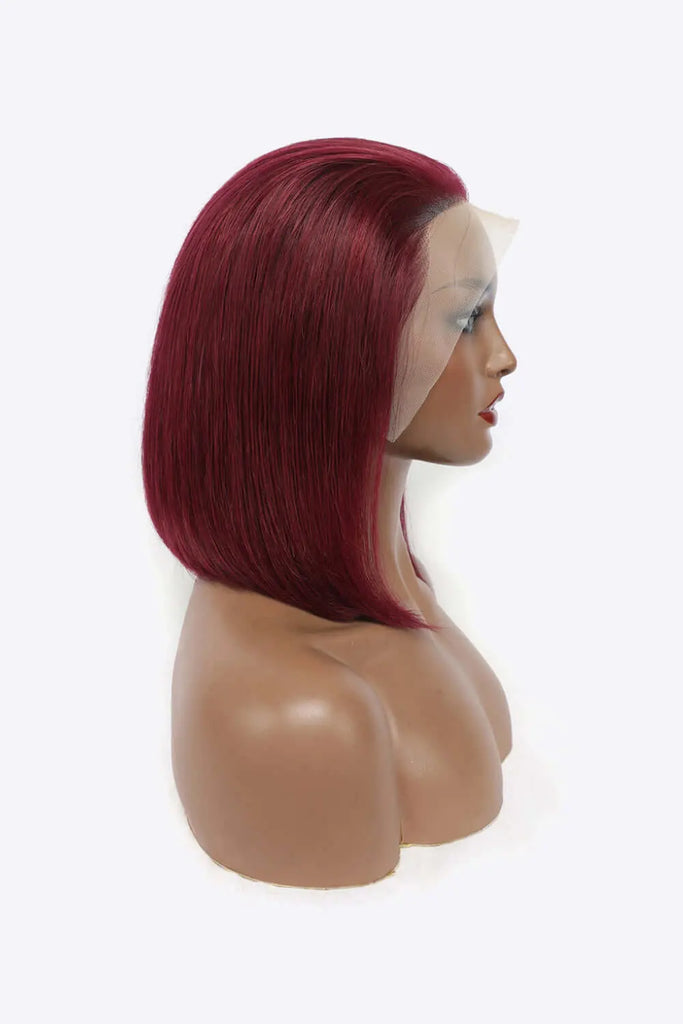 Lace Front Human Hair Wig - 12" Bobo Style (150% Density)